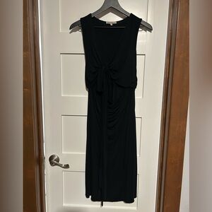 Kookai Australia Black Jersey knit Cut Out Tie Detail Dress